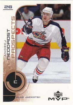 #200 Andrej Nedorost - Columbus Blue Jackets - 2002-03 Upper Deck MVP Hockey