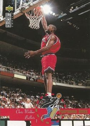 #200 Chris Webber - Washington Bullets - 1995-96 Collector's Choice Basketball