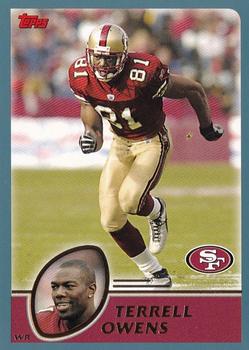 #200 Terrell Owens - San Francisco 49ers - 2003 Topps Football