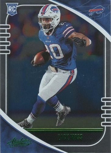 #200 Zack Moss - Buffalo Bills - 2020 Panini Absolute - Green Football