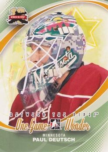 #200 Paul Deutsch - Minnesota Wild - 2011-12 In The Game Between The Pipes Hockey
