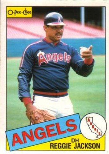 #200 Reggie Jackson - California Angels - 1985 O-Pee-Chee Baseball