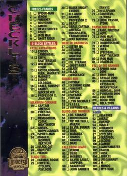 #200 Checklist - 1994 Fleer Marvel Universe