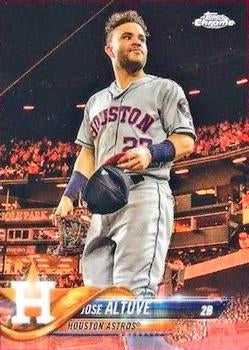 #200b Jose Altuve - Houston Astros - 2018 Topps Chrome Baseball