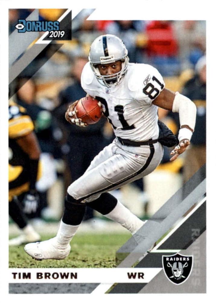 #201 Tim Brown - Oakland Raiders - 2019 Donruss Football