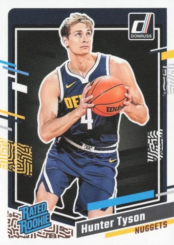 #201 Hunter Tyson - Denver Nuggets - 2023-24 Donruss Basketball