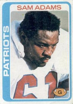 #201 Sam Adams - New England Patriots - 1978 Topps Football