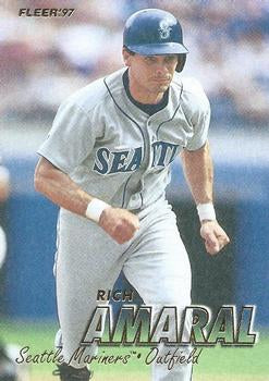 #201 Rich Amaral - Seattle Mariners - 1997 Fleer Baseball
