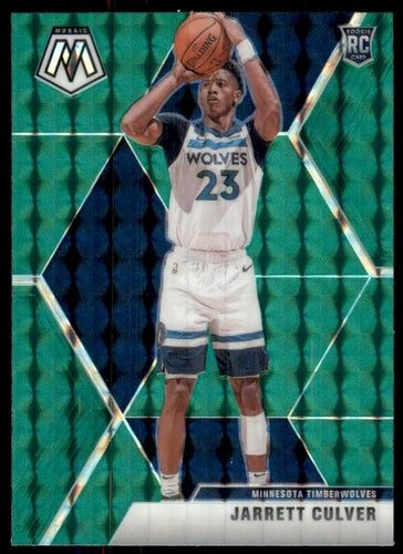 #201 Jarrett Culver - Minnesota Timberwolves - 2019-20 Panini Mosaic - Green Prizm Basketball