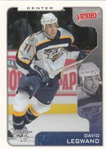 #201 David Legwand - Nashville Predators - 2001-02 Upper Deck Victory Hockey