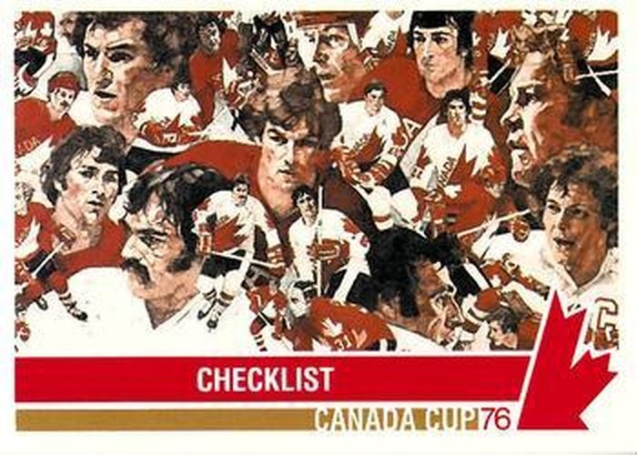 #201 Canada Cup Checklist - Canada - 1992 Future Trends '76 Canada Cup Hockey