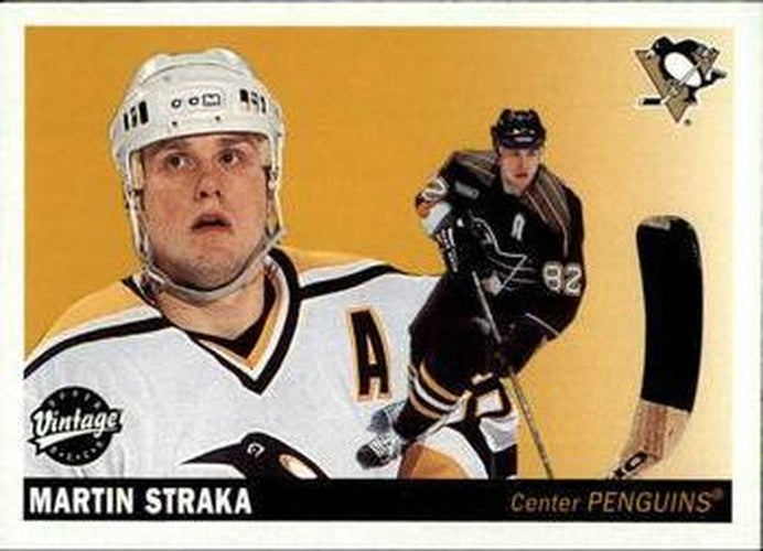 #201 Martin Straka - Pittsburgh Penguins - 2002-03 Upper Deck Vintage Hockey