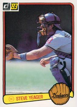 #201 Steve Yeager - Los Angeles Dodgers - 1983 Donruss Baseball