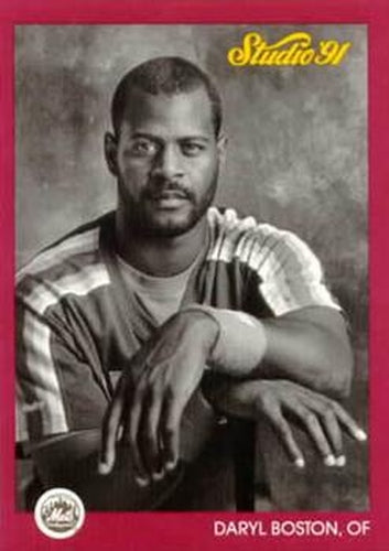 #201 Daryl Boston - New York Mets - 1991 Studio Baseball