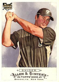 #201 Travis Snider - Toronto Blue Jays - 2009 Topps Allen & Ginter Baseball