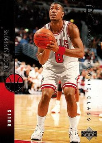 #201 Dickey Simpkins - Chicago Bulls - 1994-95 Upper Deck Basketball
