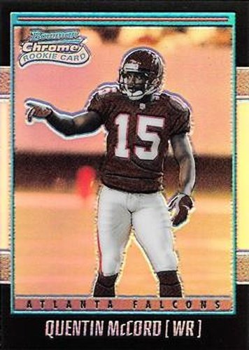 #201 Quentin McCord - Atlanta Falcons - 2001 Bowman Chrome Football