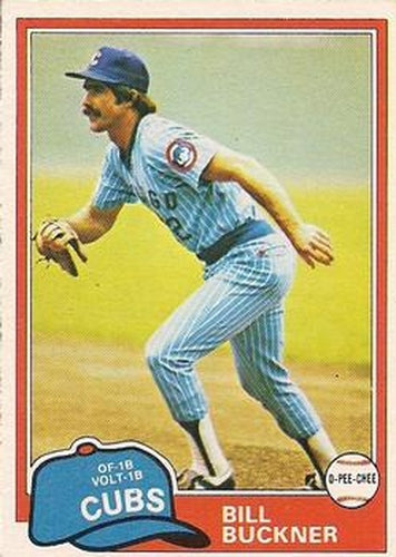 #202 Bill Buckner - Chicago Cubs - 1981 O-Pee-Chee - Gray Back Baseball