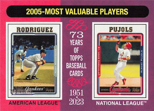 #202 2005s (Alex Rodriguez / Albert Pujols) - New York Yankees / St. Louis Cardinals - 2024 Topps Heritage Baseball