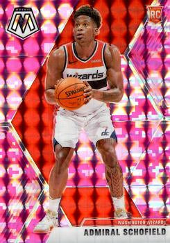 #202 Admiral Schofield - Washington Wizards - 2019-20 Panini Mosaic - Camo Pink Basketball