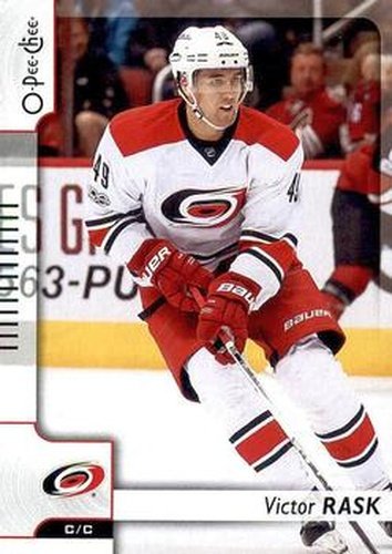 #202 Victor Rask - Carolina Hurricanes - 2017-18 O-Pee-Chee Hockey