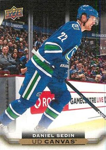 #C202 Daniel Sedin - Vancouver Canucks - 2015-16 Upper Deck - UD Canvas Hockey