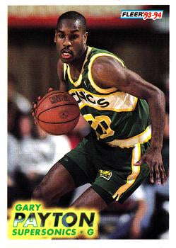#202 Gary Payton - Seattle SuperSonics - 1993-94 Fleer Basketball