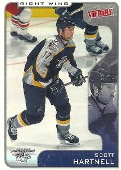 #202 Scott Hartnell - Nashville Predators - 2001-02 Upper Deck Victory Hockey