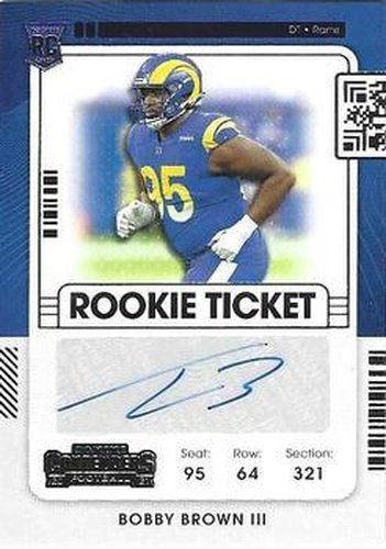 #202 Bobby Brown III - Los Angeles Rams - 2021 Panini Contenders Football