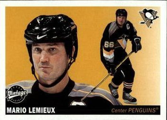#202 Mario Lemieux - Pittsburgh Penguins - 2002-03 Upper Deck Vintage Hockey