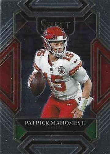 #202 Patrick Mahomes II - Kansas City Chiefs - 2021 Panini Select - Black and Gold Prizm Die Cut Football