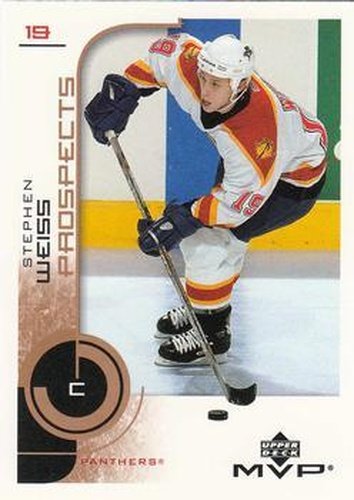 #202 Stephen Weiss - Florida Panthers - 2002-03 Upper Deck MVP Hockey