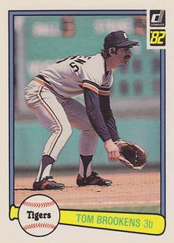 #202 Tom Brookens - Detroit Tigers - 1982 Donruss Baseball