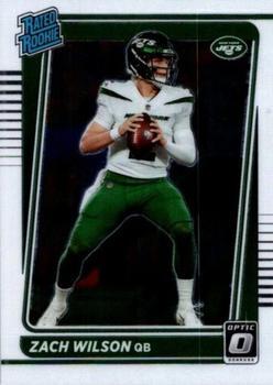#202 Zach Wilson - New York Jets - 2021 Donruss Optic Football