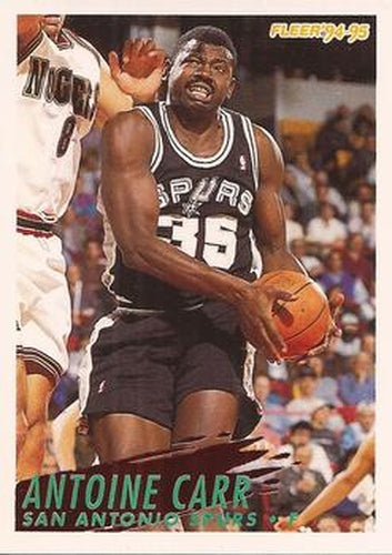 #202 Antoine Carr - San Antonio Spurs - 1994-95 Fleer Basketball