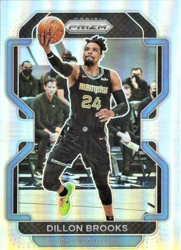 #202 Dillon Brooks - Memphis Grizzlies - 2021-22 Panini Prizm - Silver Basketball