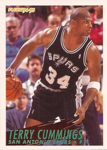 #203 Terry Cummings - San Antonio Spurs - 1994-95 Fleer Basketball