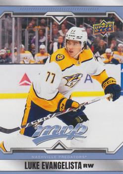 #203 Luke Evangelista - Nashville Predators - 2024-25 Upper Deck MVP Hockey