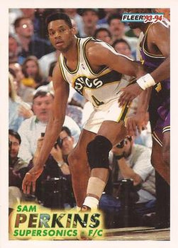 #203 Sam Perkins - Seattle SuperSonics - 1993-94 Fleer Basketball