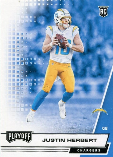 #203 Justin Herbert - Los Angeles Chargers - 2020 Panini Playoff Football