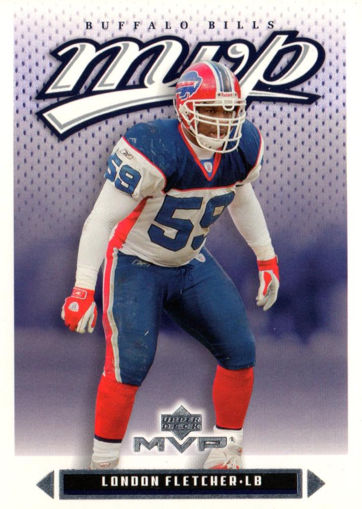 #203 London Fletcher - Buffalo Bills - 2003 Upper Deck MVP Football