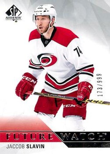 #203 Jaccob Slavin - Carolina Hurricanes - 2015-16 SP Authentic Hockey