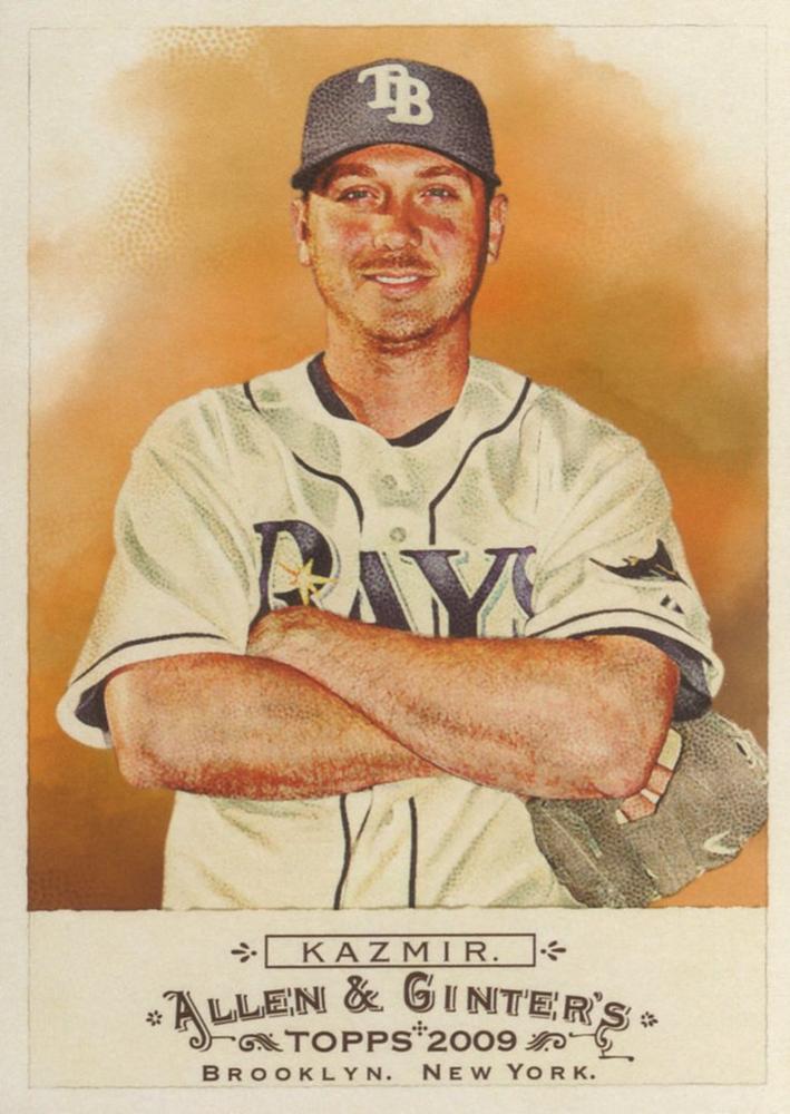 #203 Scott Kazmir - Tampa Bay Rays - 2009 Topps Allen & Ginter Baseball