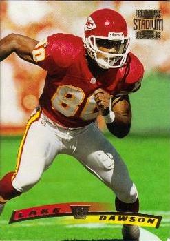 #203 Lake Dawson - Kansas City Chiefs - 1996 Stadium Club Football