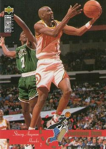 #203 Stacey Augmon - Atlanta Hawks - 1995-96 Collector's Choice Basketball