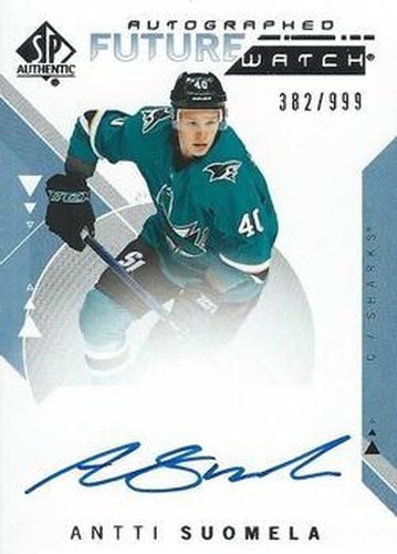 #203 Antti Suomela - San Jose Sharks - 2018-19 SP Authentic Hockey