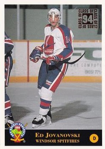 #203 Ed Jovanovski - Windsor Spitfires - 1994 Classic Pro Hockey Prospects Hockey