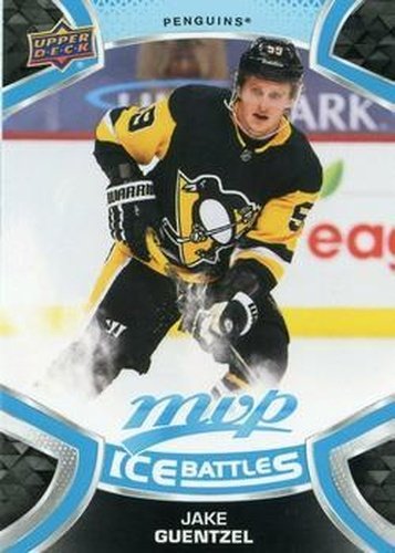 #203 Jake Guentzel - Pittsburgh Penguins - 2021-22 Upper Deck MVP - Ice Battles Hockey