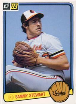 #203 Sammy Stewart - Baltimore Orioles - 1983 Donruss Baseball