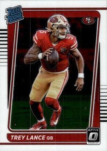 #203 Trey Lance - San Francisco 49ers - 2021 Donruss Optic Football